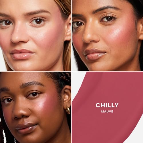 Saie Dew Blush 09 Chilly Cream-Gel Vegan Blush with Doe-Foot Applicator - 0.40 oz