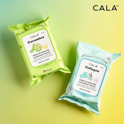 Cala Cucumber Makeup Remover Wipes, 60 Sheets