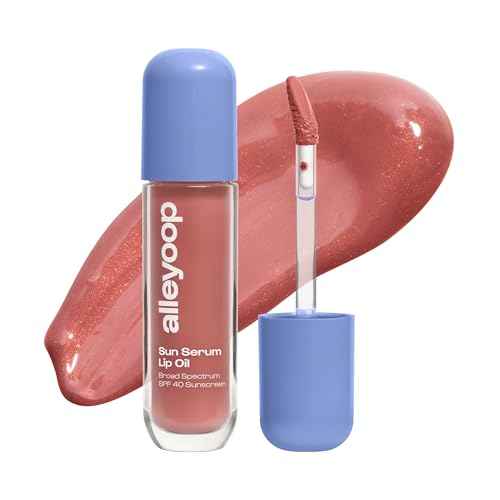 Alleyoop Sun Serum Lip Oil SPF 40 ? Tinted Lip Oil with SPF, Hydrating Tinted Lip-Moisturizer for Women, Lips Sunscreen for Cracked Lips, Smooths & Soothes, Vegan, Travel-Friendly, Daylight