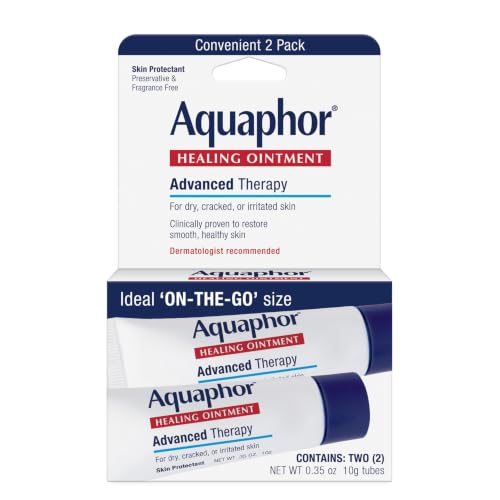 Aquaphor Healing Ointment Advanced Therapy, 0.35 oz, Pack of 2