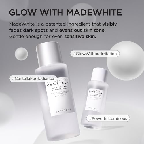 SKIN1004 Tone Balancing Boosting Toner, Korean Face Toner for Dark Spot, Centella Toner with Niacinamide & MadeWhite, Gentle Exfoliating, Radiant Skin, Daily Korean Skin Care, 7.10 fl.oz / 210ml