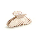 Polka Dot Hair Claw Clip - Medium Acrylic Non-Slip Clip