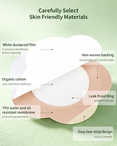 Castor Oil Patches 48-Pack - Organic Cotton, Leak-Proof