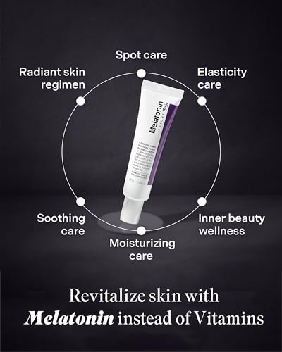 MAXCLINIC Time Return Melatonin Cream | Face Brightening Cream & Face Moisturizer for Dry Skin | Relaxing Face Cream for Women & Men | Melatonin Face Cream for Resilient Skin, 0.88 oz