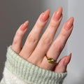 Glamnetic Press On Nails Sheer Peach Medium Almond 30 Kit