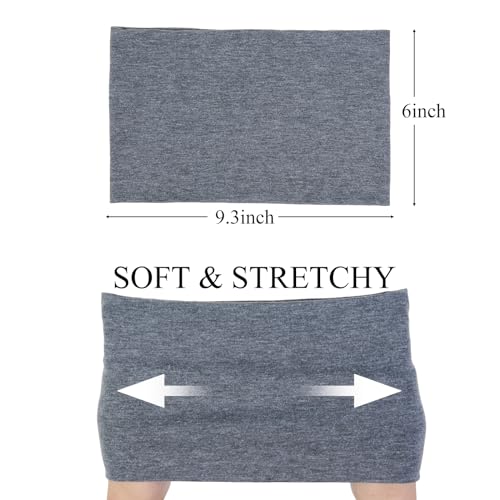 Wide Boho Headbands for Women - Non-Slip Elastic Cotton Spandex
