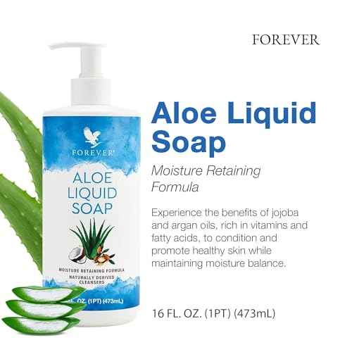 Forever Living - Aloe Liquid Soap - Gentle Cleansing and Moisturizing with Aloe Vera, Jojoba and Argan Oil - Gluten-Free and Vegan - 16 fl oz