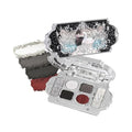 Flower Knows Swan Ballet Six-Color Makeup Palette,Black Red Face Makeup Palette with 4 Matte + 2 Shimmer Shades,Blendable Smooth Cute Make Up,0.23 Oz(02 Black Swan)
