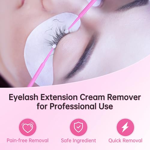 Beauty7 Eyelash Extensions Remover Cream - Fast & Low Irritation 5g