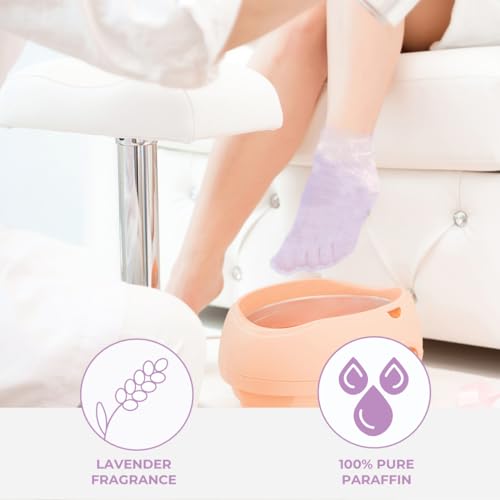Paraffin Wax Works 10-Minute Lavender Paraffin Foot Booties - 6 Pairs