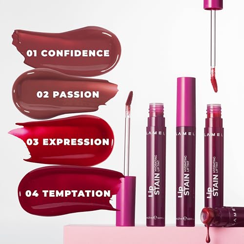 Lamel Long Lasting Lip Stain - Waterproof 2-in-1 Tint