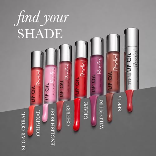 Rodial Original Plumping Collagen Lip Oil 0.14 fl oz – Vegan Lip Oil with Cherry, Jojoba & Macadamia