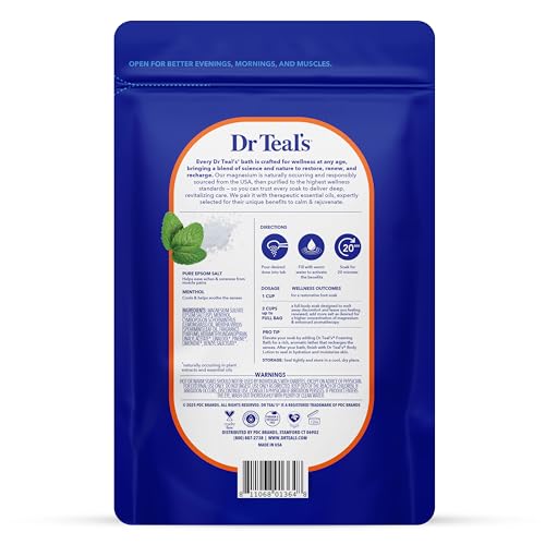 Epsom Salt Magnesium Soak with Menthol & Essential Oils, 3 lbs