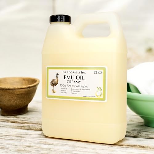 Dr Adorable - 32 oz - Creamy Emu Oil - 100% Pure Natural Organic