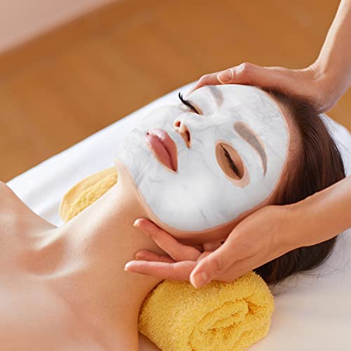 PAGOW 600 Sheets Facial Mask Preservative Disposable, Plastic Thin Face Mask Skin Care, DIY Clear Face Mask Paper Beauty Sheets for Face Skincare Spa Wrap Moisture Retention¡¦¡¦