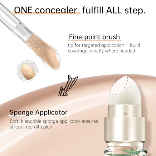 Catkin Full Coverage Liquid Concealer with Dual-Ended Applicator
