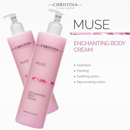 -CHRISTINA- Muse Enchanting Body Cream with Hyaluronic Acid | 24hr Care For All Skin Types | Quick Absorption, Delicate Fragrance 300ml