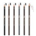 6-Pack 2mm Ultra-Thin Eyebrow Pencil with Brush Waterproof
