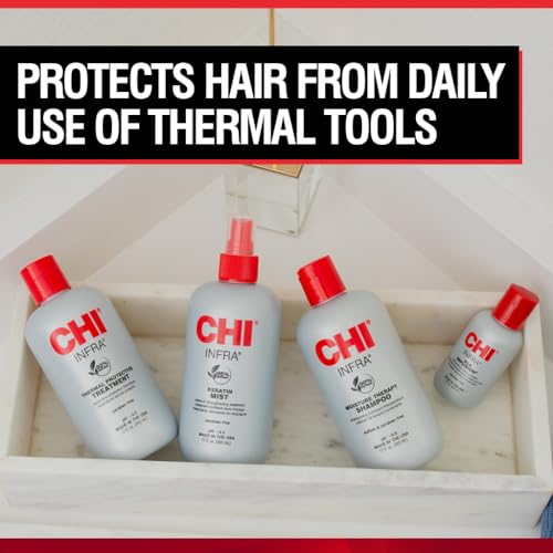 CHI Infra Thermal Protective Treatment, Hair Serum For Protecting Color & Adding Superior Shine & Softness, Hydrating Formula, Sulfate-free, 32 Oz