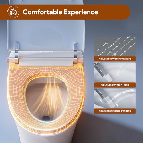 Uncle Brown ST12U Smart Bidet Toilet, ADA Height, Auto Open/Close Lid