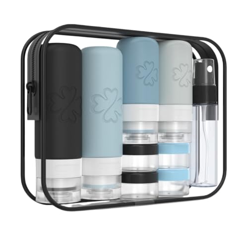 18 Pack TSA Approved Travel Bottles Set – Leak Proof Silicone Containers