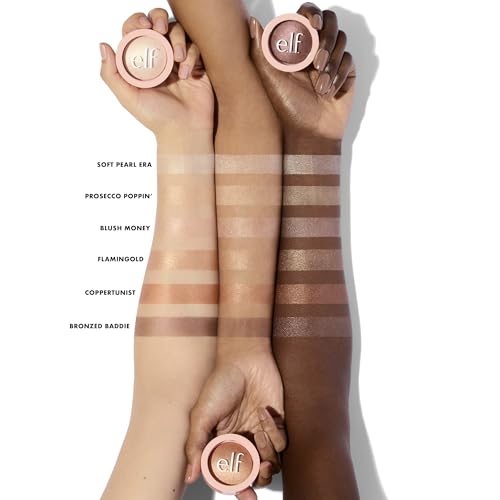 e.l.f. Halo Glow Silky Powder Highlighter - Blush Money 0.15oz Vegan & Cruelty-Free
