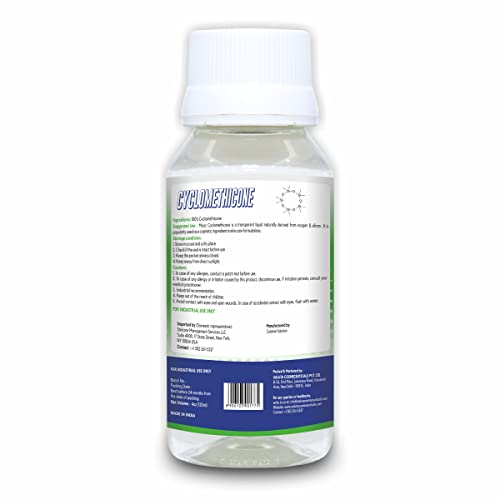 Cyclomethicone Liquid (120 ml / 4.22 fl oz) - Cosmetic Grade For DIY Serums Lotions Hair & Body Care