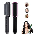 2-in-1 Ionic Hair Straightener Brush with 5 Heat Settings