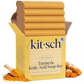 Kitsch Kojic Acid & Turmeric Soap Bar - Brightening Face & Body Wash, 4 oz