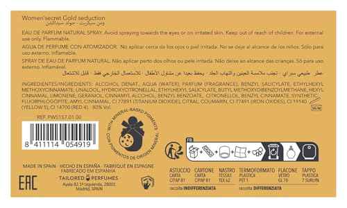 Women Secret Gold Seduction Eau De Parfum 3.4 Ounce