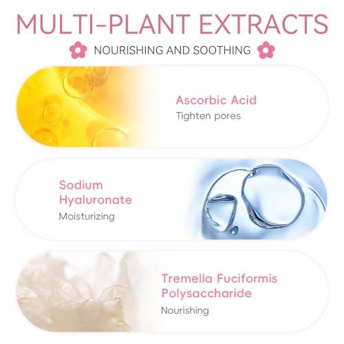 Sakura Skincare Set for Teen Girls - 5pc Travel Kit with Cleanser & Headband