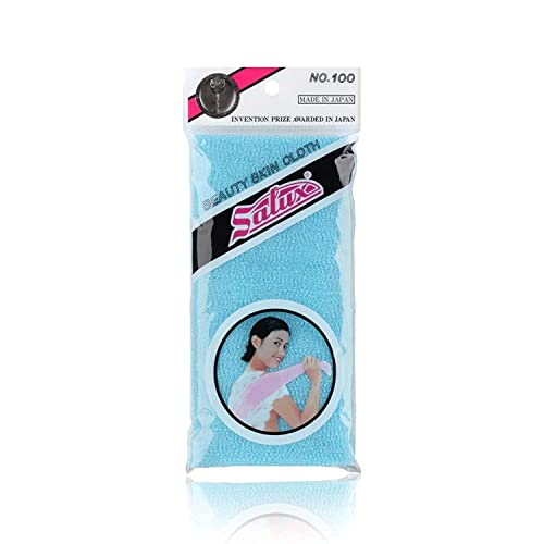 SALUX Japanese Bath Wash Cloth - Exfoliating Nylon Towel, 35"