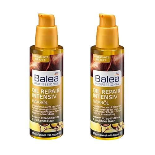Balea Professional Hair Oil Repair Intensive with Argan Oil, 100 ml (Pack of 2)