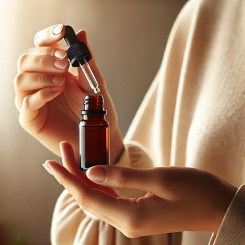 4-Piece Amber Glass Dropper Bottles (1ml, 2ml, 3ml, 5ml)