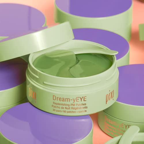 Pixi Beauty Dream-yEYE Calming Hydrogel Under Eye Patches | Vitamin A and Jasminie Help Hydrate and Smooth Under Eyes | 30 pairs / 60 Patches