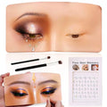 Silicone Makeup Practice Face with Brushes & Gems