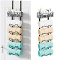 HapiRm Over The Door Towel Rack - 6 Tier Wall Mount Organizer