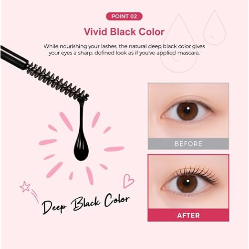 Adore Black Lash Serum ? Nourishing Eyelash Serum with Panthenol & Hyaluronic Acid, Conditions and Defines for Fuller-Looking Lashes, 5g / 0.17oz