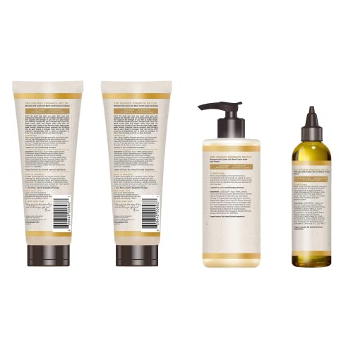 Carol's Daughter Goddess Strong Bundle: Hair Care Kit with Shampoo, Conditioner, Leave-In Treatment and Scalp Oil, 4 Items