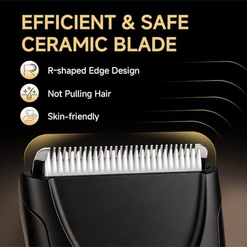 Ufree Body Hair Trimmer for Men - Waterproof, Ceramic Blade, LED