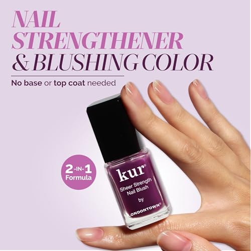 LONDONTOWN Sheer Strength Nail Blush Concord – 2-in-1 Tinted Nail Hardener & Color