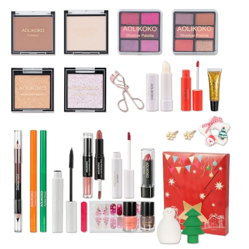 24 Pc Makeup Kit – Eyeshadow, Blush, Lipstick & Accessories
