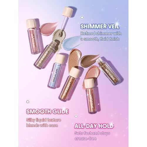 SHEGLAM Airglow Eye Tint 16 Hours Long-Lasting Liquid Eyeshadow Shimmer High-Impact Color Single Eyeshadow - Cloud Nine
