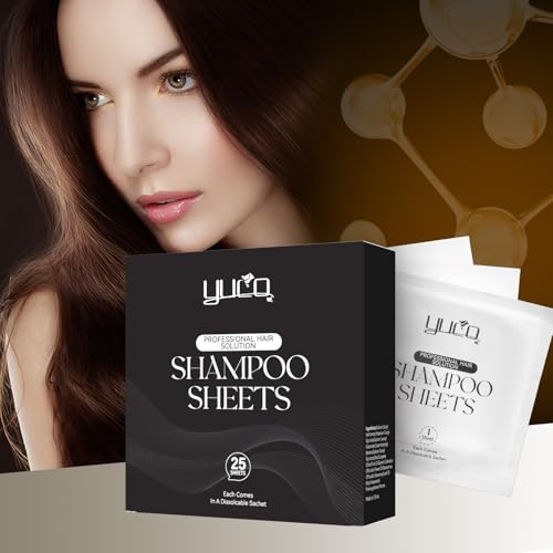 YUCO Travel Hair Shampoo Sheets - 25 Individual Sachets
