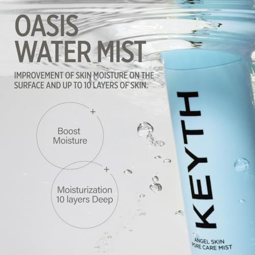 KEYTH Oasis Water Mist (150ML, 5.07 FL.OZ.) / Moisturization, Skin Hydration, Soothing, Skin Barrier Strengthening, Cactus Stem Extract, 14 Vitamins