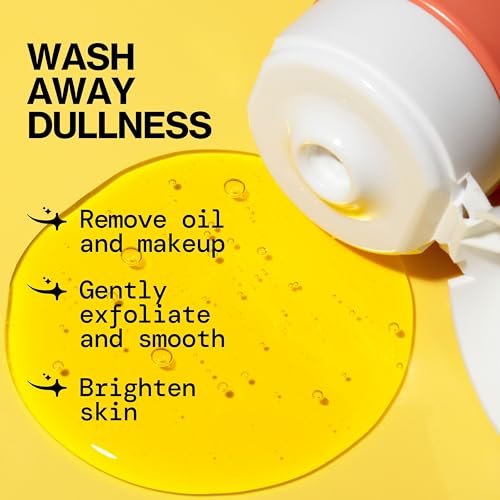 Pacifica Glow Baby Brightening Facial Cleanser 5oz ? Vitamin C & Glycolic Acid (AHA) Face Wash for Radiance ? Daily Cleanser for Anti-Aging Exfoliating for Smooth, Even Glowing Skin Vegan Clean Beauty