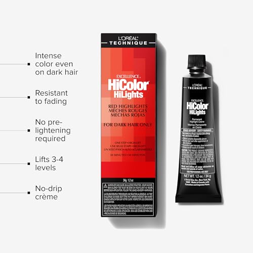 L'Oréal Technique HiColor Red Permanent Hair Color - No Pre-Lightening