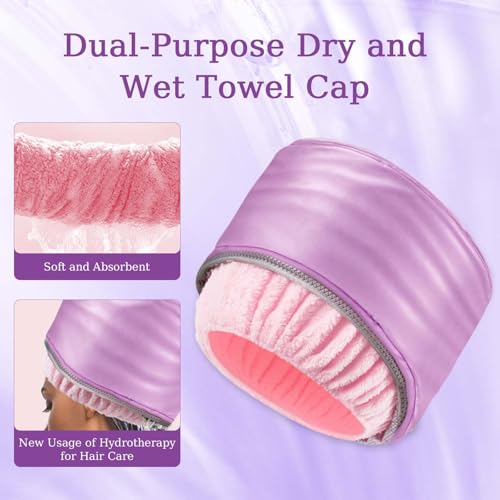 Electric Hair Steamer Cap with 10 Heat Levels