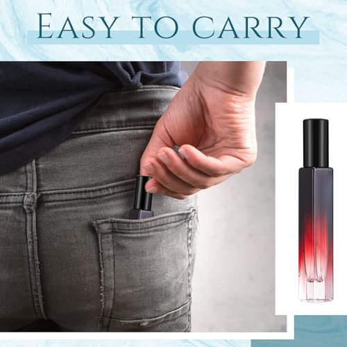 Domensi 40 Pcs 10ml Perfume Travel Refillable Bottles Glass Spray Bottle Perfume Atomizer for Cologne Dispenser Leak-proof Fragrance Bottles Atomizer Pump Bottle Kit