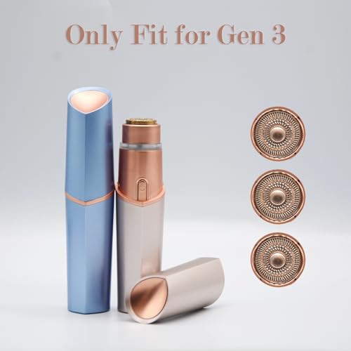 Generation 3 Replacement Heads for Finishing Touch Flawless Gen 3 Facial Hair Remover ? Double Halo Blades, 6 Pack